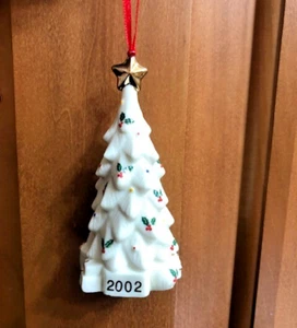 Formalitäten von Baum Bros 2002 Elfenbein 5" Porzellan Baumschmuck - Top - Bild 1 von 11