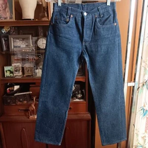 Vintage 80's 29x28 Fit 29x30 Tag Levi's 501 701-0177 Buttonfly Denim Jeans USA - Picture 1 of 11