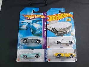 Hot Wheels BMW 507, Factory Fresh, 1956 Corvette, '58 Corvette (ALOT OF 4) - Picture 1 of 18