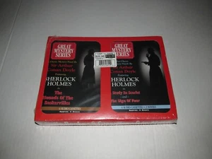 Great Mystery Series Sir Arthur Conan Doyle Sherlock Homes Cassette Audio Books - Foto 1 di 4