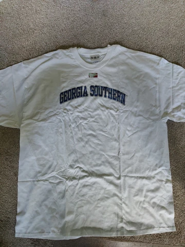 New Georgia Southern Eagles GSU 2XL Stacked Block Text Short Sleeve T-Shirt Cover