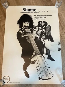 Póster promocional vintage Frank Zappa muestra de invención absolutamente gratis - Imagen 1 de 1