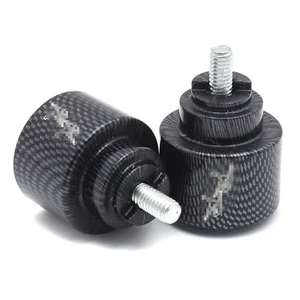 Carbon Bar Ends Logo Hand Grip Handlebar End Caps For Honda CBR 900RR 1993-1999 - Picture 1 of 7