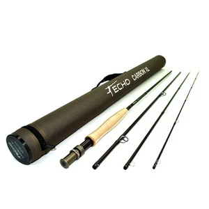 ECHO CARBON XL 376-4 7'6" #3 WEIGHT 4 PC FLY ROD -NEW, FREE US SHIPPING - Picture 1 of 1