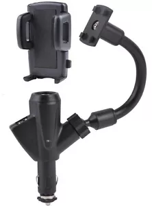 Cargador de cigarrillo doble USB 2 en 1 soporte de montaje para encendedor de cigarrillos para teléfono GPS PDA - Imagen 1 de 8