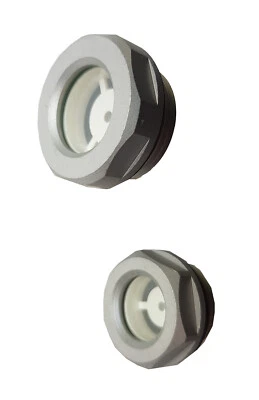 Ölauge Ölstandsauge Ölschauglas Kontrollauge Ölanzeige Aluminium mit Reflektor - Bild 1 von 3