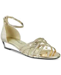 EASY STREET Tarrah Gold Glitter Evening Sandals - US 9.5 M - Picture 1 of 5