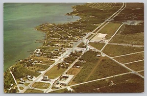 Key Largo Florida, Aerial View, Florida Keys, Vintage Postcard - Picture 1 of 2
