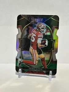 2022 Panini Select George Kittle Black & Green Die Cut Prizm #5 - Picture 1 of 2