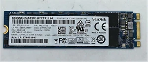 New Lenovo / Sandisk 256GB SSD SATA M.2 2280 SSS0L24689 X400 - Zdjęcie 1 z 1