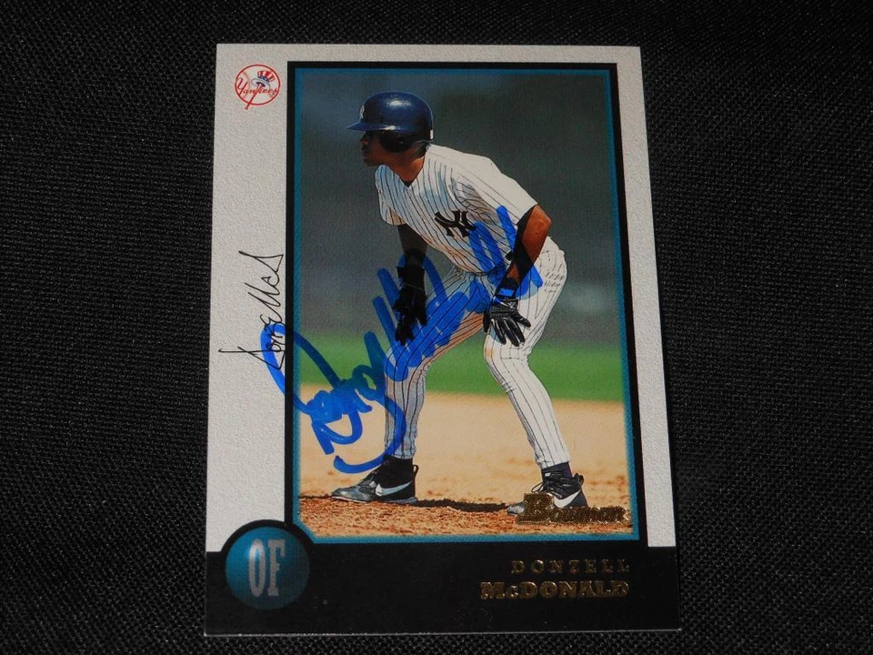 New York Yankees Donzell McDonald Signed 1998 Bowman Autograph Card #350  SR - Image 1 of 1