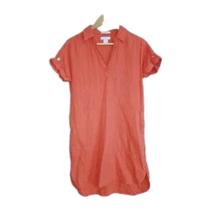 H by Halston Ladies Linen Tunic Dress Pockets Size Small VGC - Picture 1 of 7