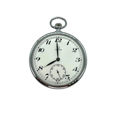 Antique OMEGA Hand Wound Pocket Watch 17 Jewel Nickel - Image 1 of 4