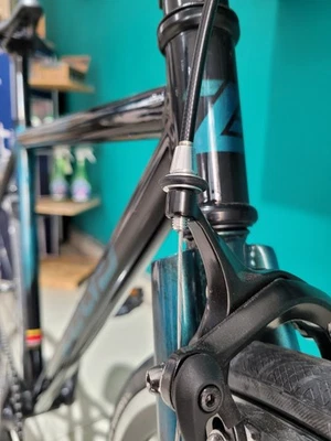 Reynolds 520 Chromoly Fixie / Track Rahmen & Gabel 49 cm - schwarz/grün - Bild 1 von 4