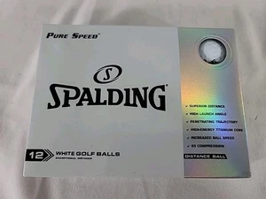 Pelotas de golf Spalding Pure Speed Distance mate - blancas - una docena - Reglas USGA F S - Imagen 1 de 3