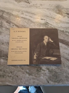 G.F.HANDEL 12 ORIGINAL TRIO PIECES Treble RECORDERS & PIANO Sheet Music Book - Picture 1 of 2