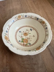 Vintage Antik Woods Burslem England Große Schale Floral 9 1/4" Springdale - Bild 1 von 11