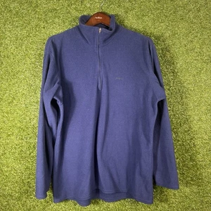 Vintage Patagonia Sweatshirt Mens XL Capilene Navy Fleece Quarter Zip - Picture 1 of 10