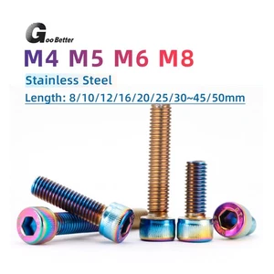 M4 M5 M6 M8 Stainless Steel Allen Bolts Socket Cap Screws Used For Fuel Tank Cap - Picture 1 of 45