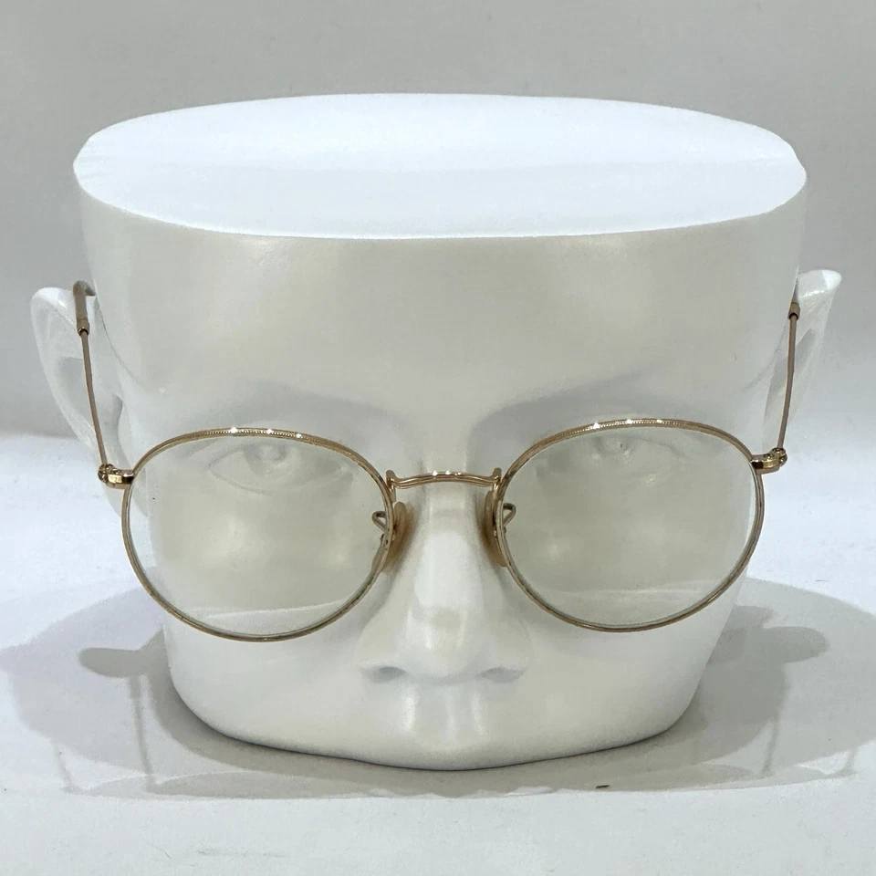 Monturas de gafas doradas Ray-Ban Havana Round Optics RB3447 001 53-21 145 3N con sol Foto 1 de 2