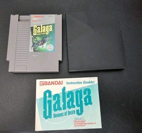 Galaga Demons Of Death Original NINTENDO NES Game - Manual & Sleeve WORKING 