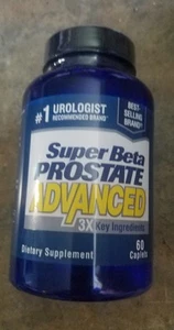 Fresh New Bottle 60 Super Beta Prostate Advanced Caplets Unopened Sealed - Picture 1 of 4