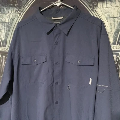 Columbia Omni Shade Long Sleeve Button Down Shirt Men's XL Sports Wear - Image 1 of 4