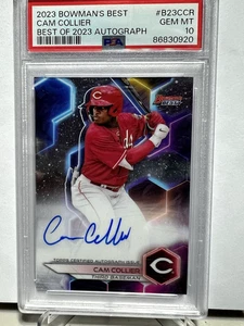 Cam Collier 2023 Bowman’s Best Of 2023 RC ON CARD AUTO PSA GEM 10 - Picture 1 of 4