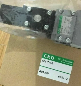 CKD 4F410-10-AC220V Solenoid Valve New ⊕IK - Picture 1 of 4