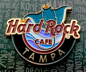 2023 HARD ROCK CAFE TAMPA 3D GLOBAL LOGO SERIES LE PIN - Picture 1 of 2