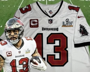 Authentic XL Mike Evans #13 Vapor Trikot weiß Super Bowl LV 55 Buccaneers - Bild 1 von 16