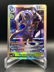 Nyabootmon BT22-042 SR Cyber Eden Super Rare Full Art Holo Digimon NM/M - Picture 1 of 2