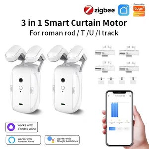 Tuya Zigbee T U I Track Roman Rod Cortina Inteligente Motor Cortina Eléctrica Automática - Imagen 1 de 10