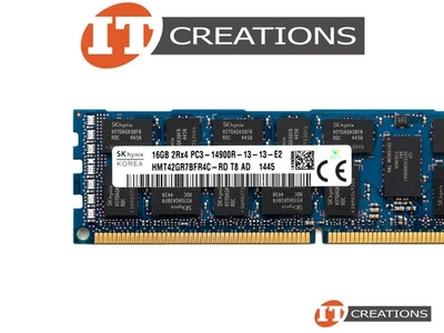 SK HYNIX 16GB PC3-14900R DDR3-1866 REGISTERED ECC 2RX4 MEMORY HMT42GR7BFR4C-RD - Image 1 of 2
