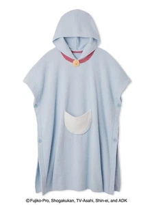 Doraemon Gelato Pique Bath Poncho Hooded Fluffy Kawaii Japan Soft Gift Blue New - Picture 1 of 10