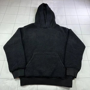 Sudadera con Capucha Talentless Sherpa Mujer Grande Negra Pullover Sudadera Salón Athleisure - Imagen 1 de 6