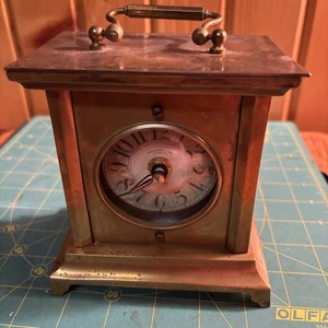 Vintage Timeworks Series 1906 Solid Brass Clock Berkeley CA Works w/Great Patena - Picture 1 of 10