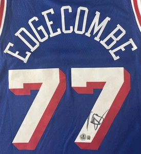 VJ Edgecombe Signed Autographed Philadelphia 76ers Jersey Beckett COA - Picture 1 of 4