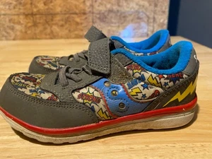Saucony baby shoes size 10 super hero theme - Picture 1 of 5