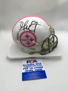 MIKE TOMLIN Pittsburgh Steelers FIRMATO Custom Speed Mini CASCO PSA COA BCA Rosa - Foto 1 di 2