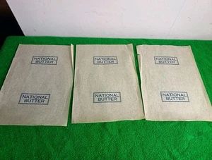 3 x vintage National Butter greaseproof wrappers  - Picture 1 of 5