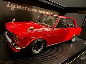 1/18 ignition model Datsun Bluebird SSS P510 Red IG0613 Nissan 4-Door Diecast - Picture 1 of 10