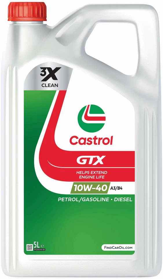 5 Liter Kanister Castrol GTX Ultraclean 10W-40 A3/B4 Motoröl VW 50101 50500 - Bild 1 von 1