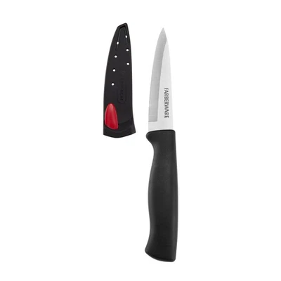 Cuchillo de pelar Farberware Edgekeeper clásico de 3,5 pulgadas con autoafilado negro Foto 1 de 4