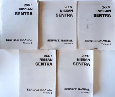 2001 Nissan Sentra Factory Shop Repair Service Manual 5 Volume Set XE CA GXE SE - Image 1 of 4