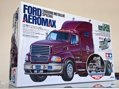 New Tamiya R/C Toy 1/14 Ford Aeromax Semi "Chrome Metallic Special Edition" - Image 1 of 4
