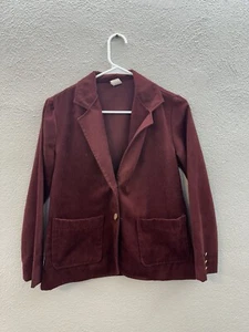 Cadisport Womens Blazer Size 8 Petite Red Double Button Up Vintage - Picture 1 of 11