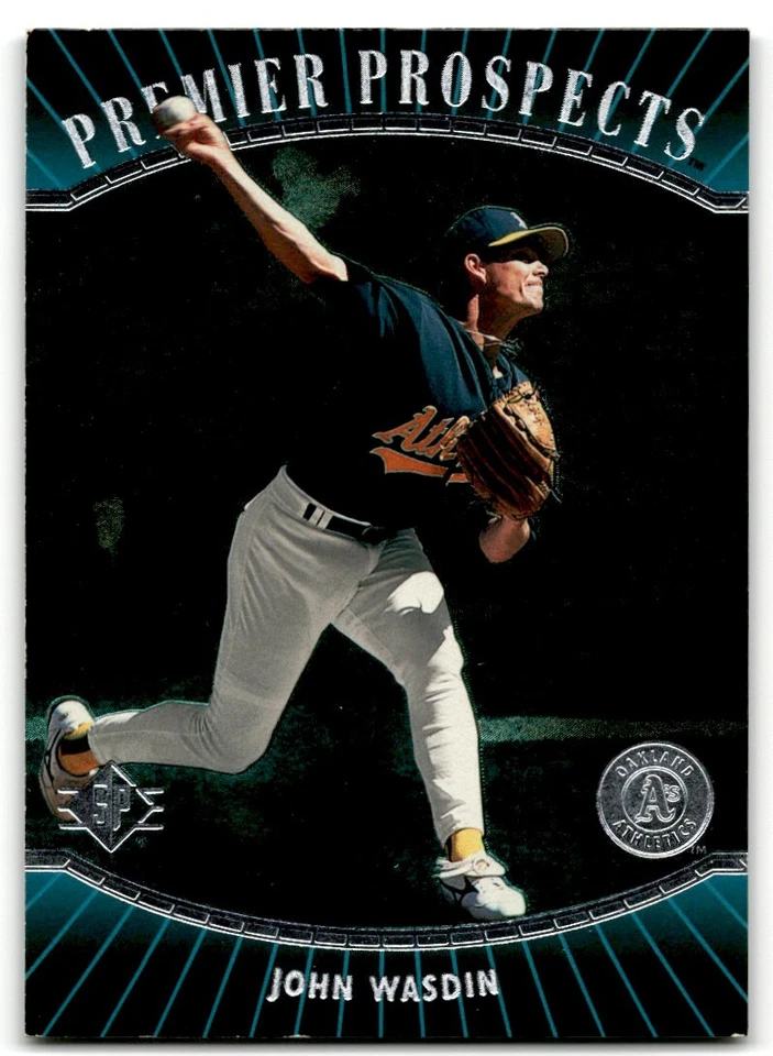 1996 Upper Deck Premier Prospects SP John Wasdin Oakland Athletics #16 - Image 1 of 2