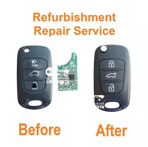 For Kia Rio Ceed Sportage Picanto Cerato 3 Button Flip Remote Key Repair Service - Picture 1 of 1
