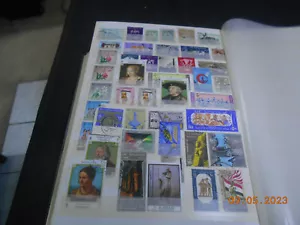 Album -Seite mit alten älteren Briefmarken Arabische Staaten Naher Osten - Bild 1 von 1